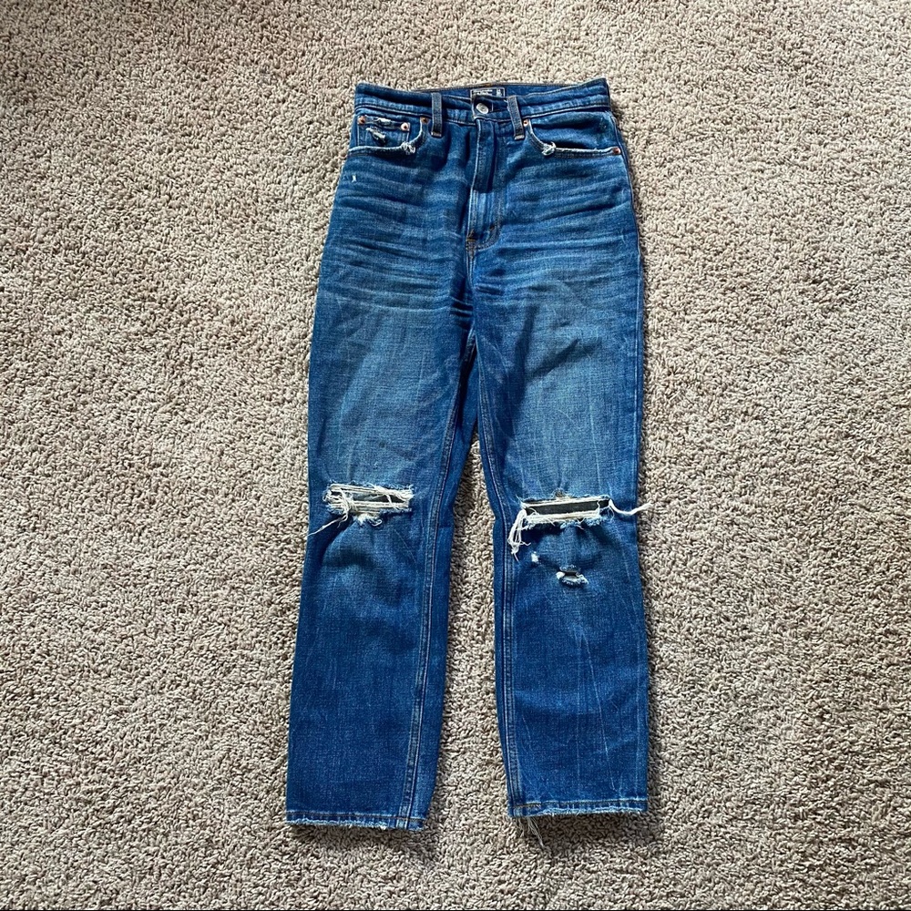 Abercrombie Ultra High Rise Straight Jeans